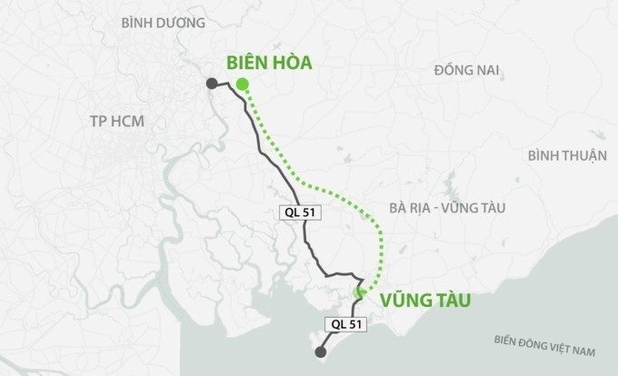 Dự chi hơn 5.870 tỷ đồng làm đường với nối cao tốc Biên Hòa – Vũng Tàu